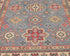 4x7 Gray Kuba Afghan Hand Knotted Wool Area Rug